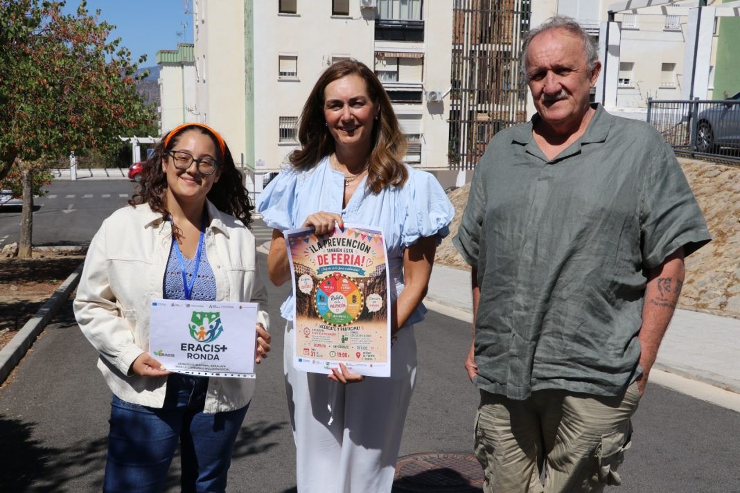 Mesa informativa de Alfaro durante una actividad de prevención en el Fuerte