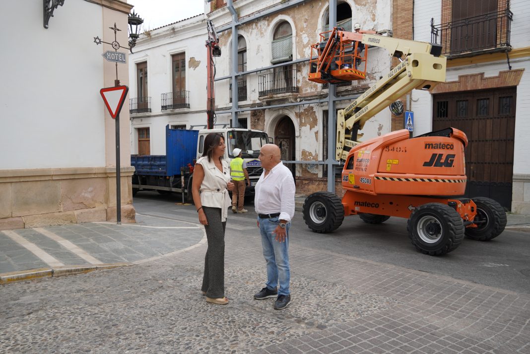 Estructura de seguridad en una vivienda de la calle Armiñán de Ronda