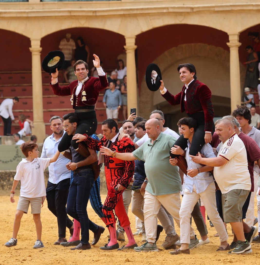 Diego Ventura durante la corrida de rejones en Ronda