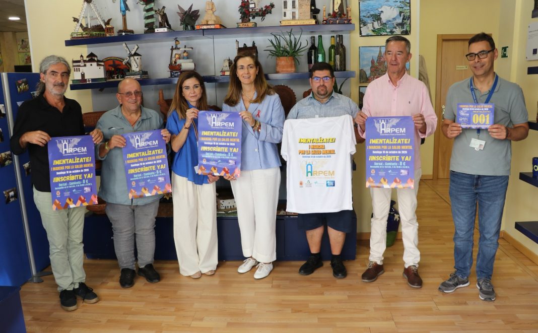 Cartel de la primera marcha por la salud mental de ARPEM en Ronda