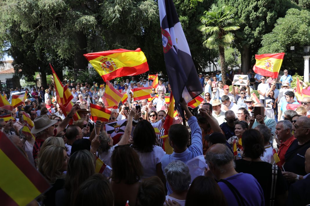 Concentración de apoyo a Ceuta celebrada en Ronda