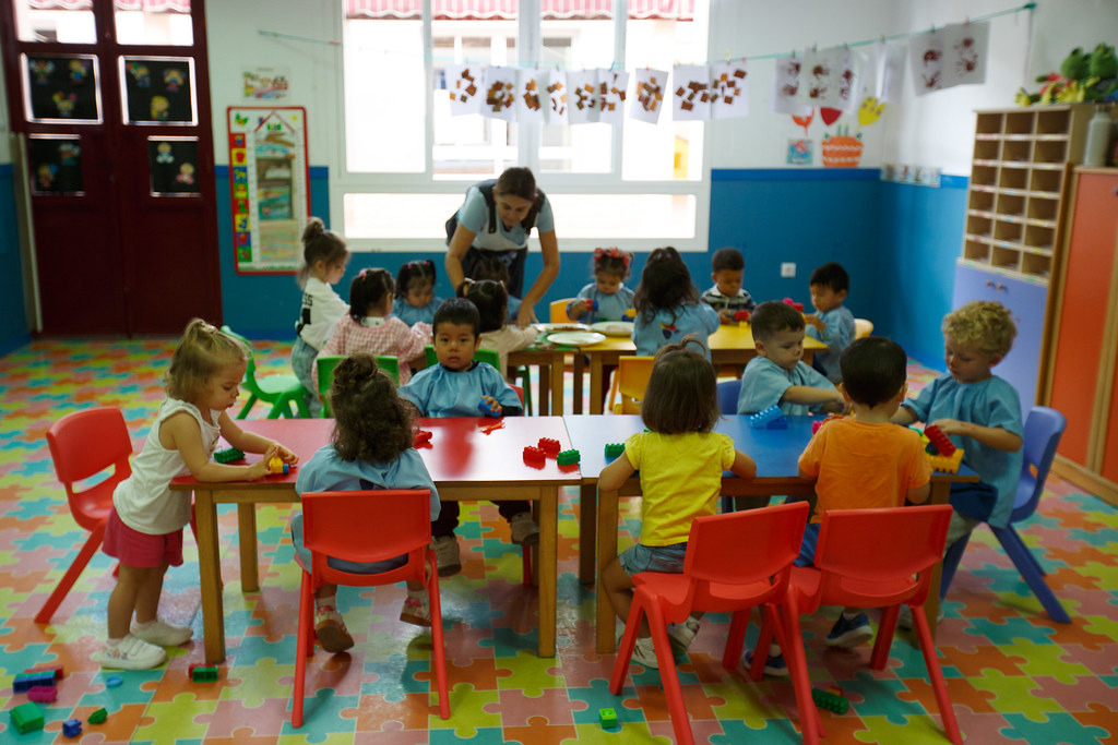 IMG_9112 Alumnado de primer ciclo de Infantil en una escuela infantil de Málaga