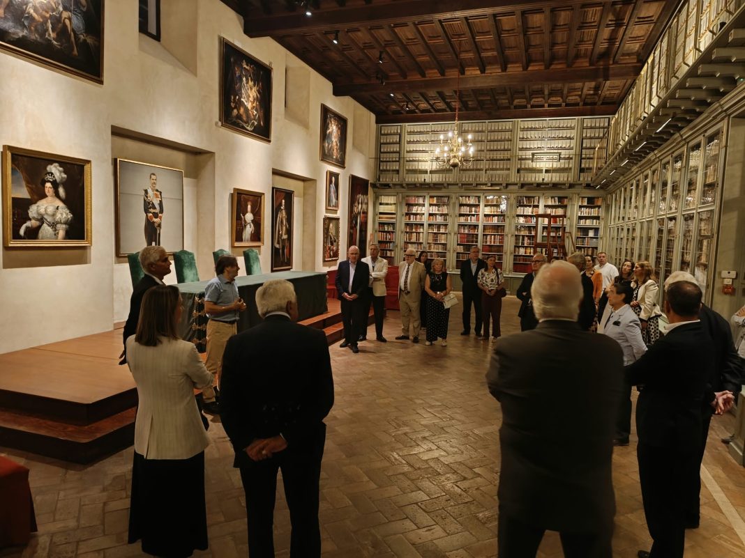 Representantes de las Cámaras de Comercio y APYMER durante la reunión en Ronda