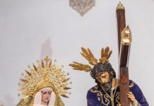 El Señor y la Virgen compartirán paso en una salida extraordinaria Señor y Virgen preparados para la salida extraordinaria de la Hermandad