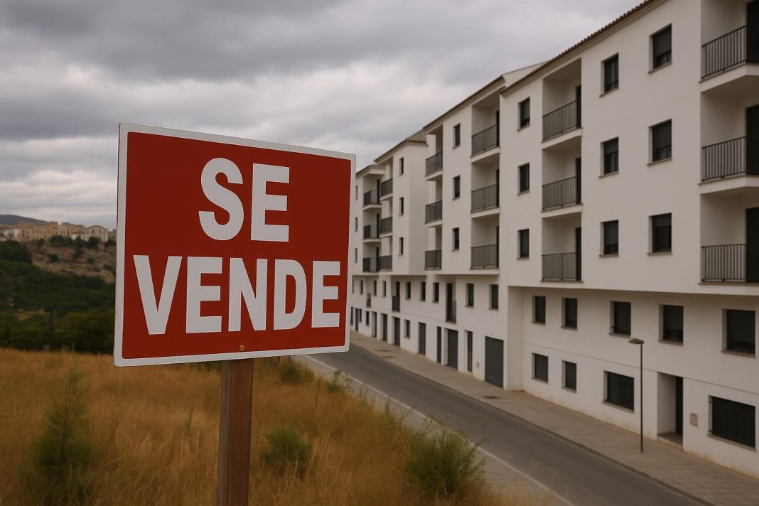 Nueva zona urbanizada de La Dehesa en Ronda destinada a futuras viviendas