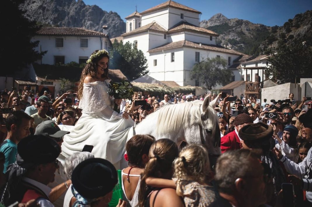 Recreación de bandoleros durante Sangre y Amor en la Sierra en Grazalema